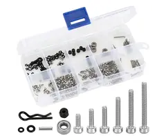 INJORA SCX24-81B - INJORA White Box with M1.4 Screws M2 Nuts Bearings O-rings Screw Kit for Axial SCX24