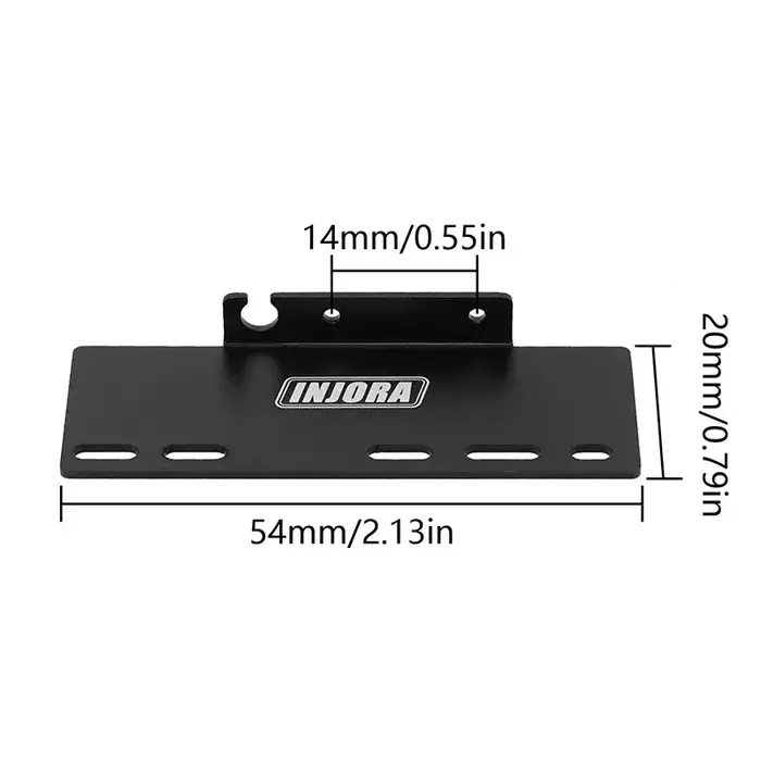 INJORA SCX24-178 - INJORA 2PCS Metal Side Plates ESC Receiver Tray for 1/24 Axial SCX24