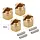 4M-02-6 - INJORA 4PCS 6mm Brass Wheel Hex Hub Extenders for 1/18 TRX4M (4M-02)