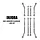 SCX24-187GL - INJORA Aluminum High Clearance 4 Links Set for 1/24 Axial SCX24 GX470, Gray