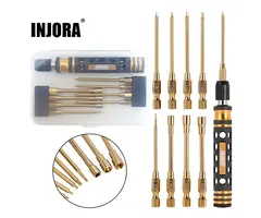 INJORA Tool-LSD49 - INJORA 8-in-1 Hex, Phillips Screwdriver, Nut Drivers Quick Change Tool Kit for 1/24 1/18 Mini RC