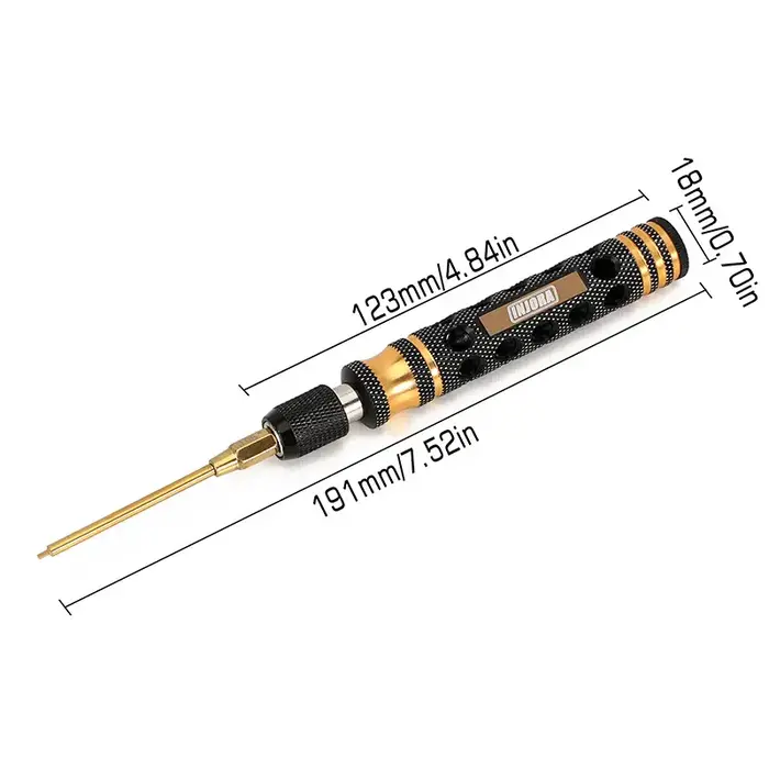 INJORA Tool-LSD49 - INJORA 8-in-1 Hex, Phillips Screwdriver, Nut Drivers Quick Change Tool Kit for 1/24 1/18 Mini RC