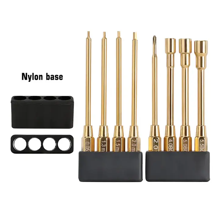 INJORA Tool-LSD49 - INJORA 8-in-1 Hex, Phillips Screwdriver, Nut Drivers Quick Change Tool Kit for 1/24 1/18 Mini RC