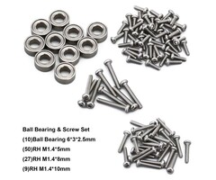 INJORA SCX24-09 - INJORA Aluminum Alloy Ball Bearings and Screws Set for Axial SCX24