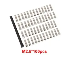 INJORA WH-08-100M2.5 - INJORA M2.5 Metal Screws for INJORA 1.9" 2.2" Beadlock Wheel Rims, 1/10 Scale