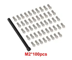 INJORA WH-08-100M2 - INJORA M2 Metal Screws for INJORA 1.9" 2.2" Beadlock Wheel Rims, 1/10 Scale