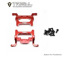 TREAL X004D7UFU7 - TREAL TRX4MT Front and Rear Bumper Mounts Aluminum 7075 Upgrades for 1/18 TRX-4MT F-150 K10 Monster Truck, Red
