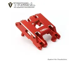 TREAL X004IOKI4N - TREAL TRX4MT Center Skid Plate Aluminum 7075 Upgrades for 1/18 TRX-4MT F-150 K10 Monster Truck, Red