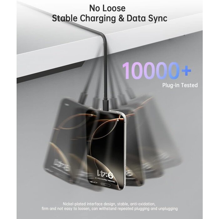 USB-C2USB-A-3.1-Gen-2 - LDLrui  USB C Cable-3FT, USB C to USB A 3.1 Gen 2 Cable, Type C 3A Fast Charge & 10Gbps Data Sync Cable for Android Auto, iPhone 16/15 Plus/16 Pro Max, MacBook, Samsung Galaxy S22/S21/S20/Note20, Pixel