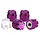 YQ-WH-16PU - INJORA M2 Wheel Nuts CNC Aluminum Cap Locking Nus for 1/24 SCX24 AX24 FCX24M,  Purple