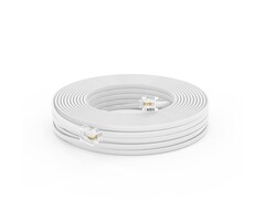 Seefeful RJ-11-WHITE-100FT - THE CIMPLE CO Phone Cord for Landline, 100 FT, Modular Telephone Extension Cable, RJ11, for Routers, FAX, AIO, Modem, 2 Pin, 1 Line, 30 Meters, White