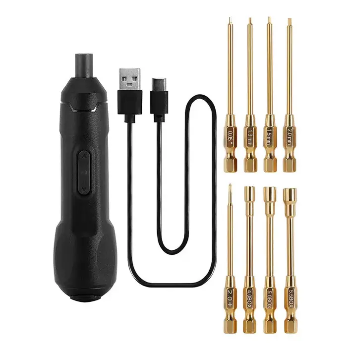 INJORA Tool-LSD59-60 - INJORA Mini Cordless Electric Screwdriver Set for 1/18 1/24 RC Crawler