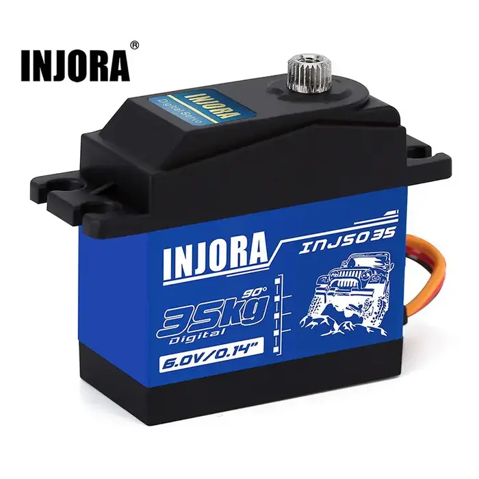 INJORA INJS035 - INJORA INJS035 35KG Large Torque Waterproof Metal Gear Digital Servo (90 Degree) for  1/10 RC