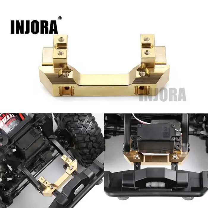 INJORA TRX4-8237A - INJORA Brass Front Bumper Mount Servo Stand for Traxxas TRX-4