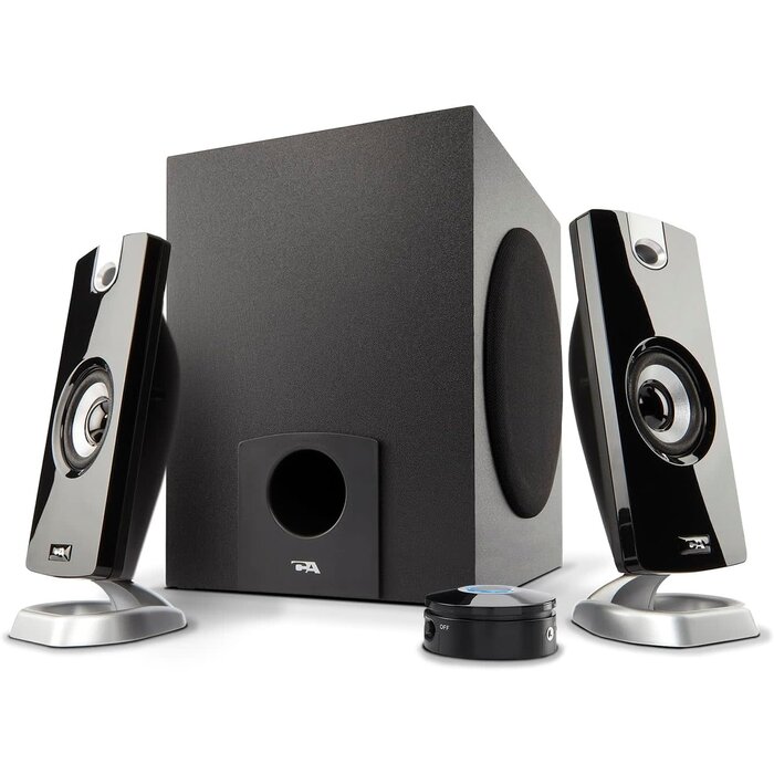 CA-3090 - Cyber Acoustics 2.1 Speaker System with Subwoofer with 18W of Power, 3.5mm connectivity – Easy Setup and Convenient Controls, Great for Music, Movies, and Gaming