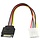 M/SATA-IDE-MLX-F/4PHDD - RLECS SATA Male to IDE Molex 4Pin Female HDD Extension Power Adapter Cable 15 Pin 20cm for Serial ATA Hard Drives and CD ROM Drives