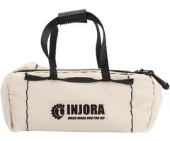 INJORA INA-90KH - INJORA Polyester Mini Sport Travel Bag for 1/18 1/24 RC Crawler TRX4M SCX24 AX24 FCX24 Upgrade, White