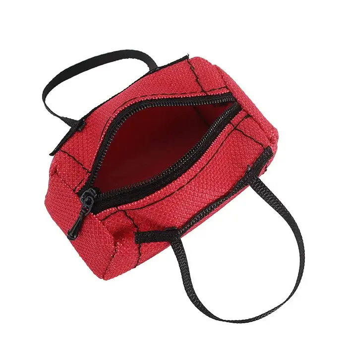 INJORA INA-90RD - INJORA Polyester Mini Sport Travel Bag for 1/18 1/24 RC Crawler TRX4M SCX24 AX24 FCX24 Upgrade, Red