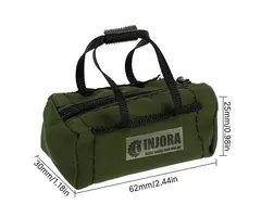 INJORA INA-90OL - INJORA Polyester Mini Sport Travel Bag for 1/18 1/24 RC Crawler TRX4M SCX24 AX24 FCX24 Upgrade, Green