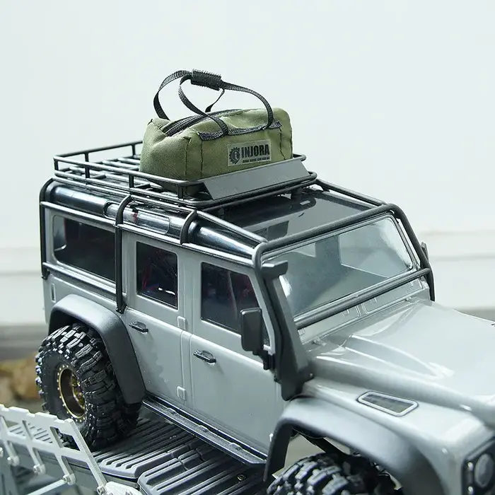 INJORA INA-90OL - INJORA Polyester Mini Sport Travel Bag for 1/18 1/24 RC Crawler TRX4M SCX24 AX24 FCX24 Upgrade, Green