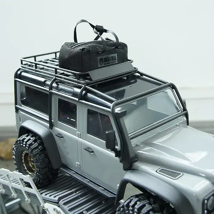 INJORA INA-90BK - INJORA Polyester Mini Sport Travel Bag for 1/18 1/24 RC Crawler TRX4M SCX24 AX24 FCX24 Accessory, Black