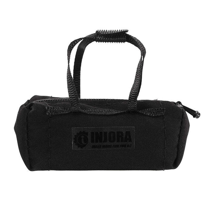 INJORA INA-90BK - INJORA Polyester Mini Sport Travel Bag for 1/18 1/24 RC Crawler TRX4M SCX24 AX24 FCX24 Accessory, Black