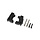 9136 - Black Extreme Heavy-Duty Caster Blocks (L&R)