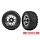 9573A - 3.8" Blk Chrome Wheels & Belted Sledgehammer Tires (2) for the Sledge