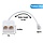 RFAdapter - Telephone Splitter, RJ11 Male to Female Two Way Phone Line Splitter Converter Cable