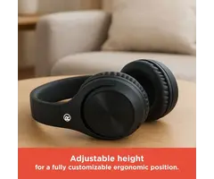 3304392 - RadioShack Free Beat Bluetooth 5.3 Headphones Black