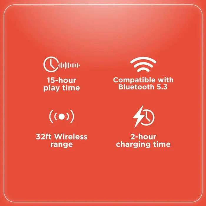 3304392 - RadioShack Free Beat Bluetooth 5.3 Headphones Black