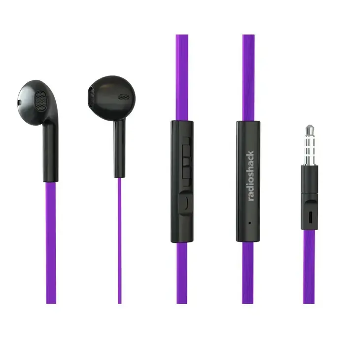 3304257 - RadioShack 3.5mm Wired Stereo Headphones, Purple