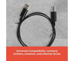 2605039  - RadioShack USB 2.0 Male A to Male B Cable, 6ft