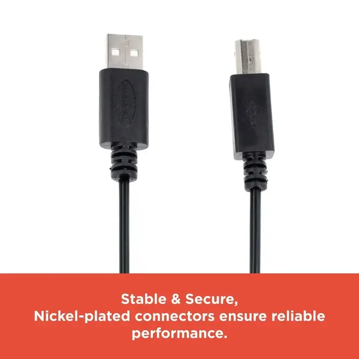 2605039  - RadioShack USB 2.0 Male A to Male B Cable, 6ft