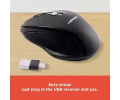 2604760 - RadioShack Type-C Wireless 4 Button Mouse, Ergonomic design