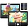 YD108 - YOTON 10.5" Two Car DVD Players Portable Headrest Dual Screen Play a Same or Two Different Movies with 6 Hours Rechargeable Battery, 2 Mounting Brackets, Support USB/SD/Sync TV