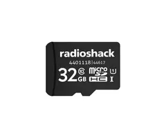 4401118 - RadioShack Micro SDHC Memory Card 32GB Class 10, U1, V30, Data Transfer Speeds up to 100MB/s, with adapter