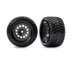 Traxxas 10772-GRAY - Gray Front Mini XRT Wheels w/ Gravix Tires (2)