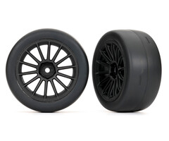 Traxxas 9374 - 2.0" Black Front Wheels & Response Tires (2)