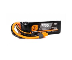 SPEKTRUM SPMX223S30 - 11.1V 2200mAh 3S 30C Smart G2 LiPo Battery: IC3