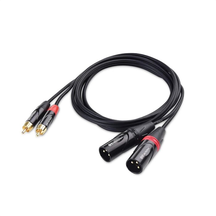 M/XLR2M/RCA-6FT - Cable Matters Dual RCA to XLR Unbalanced Interconnect Cable - 6ft, XLR to RCA Cable, Male to Male