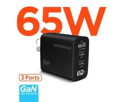 65-Watt PD 3.0 3-Port GaN Fast Charging USB Adapter