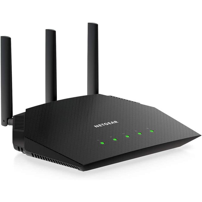 R6700AX-REFURB - *Refurbished* NETGEAR Nighthawk WiFi 6 Router (R6700AX) AX1800 1.8Gbps Wireless Speed – Dual-Band Gigabit Internet Router – Covers 1,500 sq. ft., 20 Devices – Built-in VPN, Gaming, Alexa Enabled - *Refurbished*
