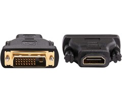 CB0228 - DTech DVI to HDMI Adapter DVI Male to HDMI Female Bi-Directional DVI-D Port Converter 4K 1080P Gold Plated Connector