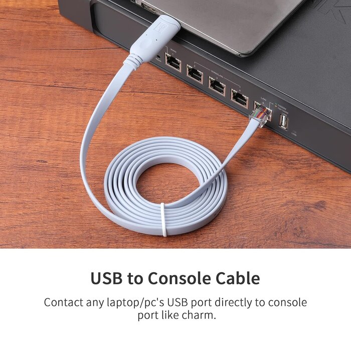 FTDI USB Console Cable USB to RJ45 Cable 6ft Essential Accesory of Cisco