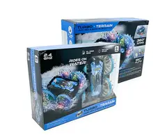 TOY-TURBOT-BL - Turbo Terrain - Land, Sea and Snow RC Stunt Car