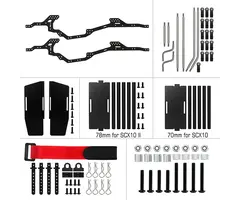 INJORA SCX10-2-06 - INJORA LCG Carbon Fiber Chassis Kit Frame Girder for 1/10 Axial SCX10 & SCX10 II