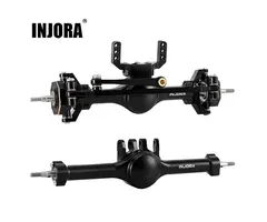 INJORA 4M-120BKFR - INJORA +4mm Planet Axles with Brass Steering Knuckles for 1/18 TRX4M