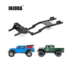 INJORA SCX24-142 - INJORA LCG Carbon Fiber Chassis Kit 6º Angled Frame for SCX24 Gladiator Power Wagon