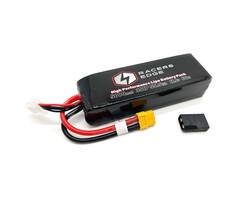 RCELP50003S60T - 5000mAh 3S 11.1V 60C Soft Pack Lipo Battery, XT60 Plug with TRX Adapter